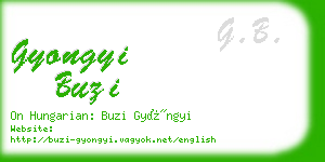 gyongyi buzi business card